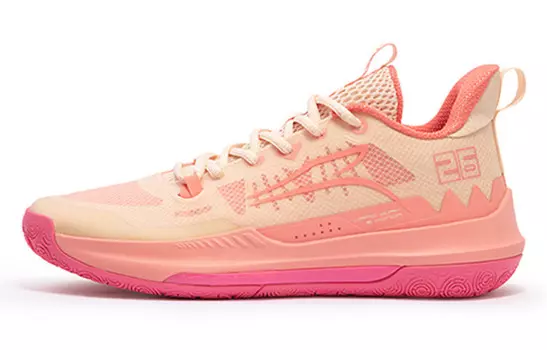 Баскетбольные кроссовки мужские низкие розовые 361°