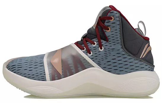 Баскетбольные кроссовки мужские низкие серые/синие Lining