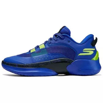 Баскетбольные кроссовки мужские низкие синие/черные Skechers