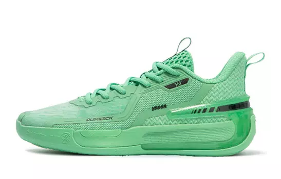 Баскетбольные кроссовки мужские низкие зеленые/черные 361°