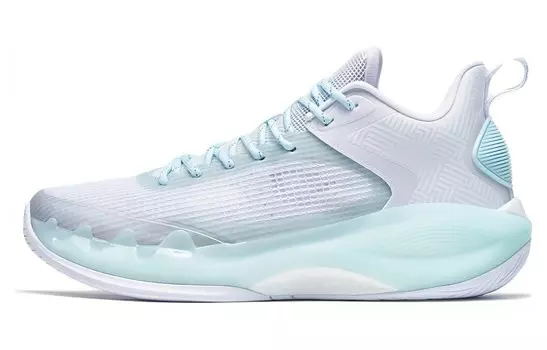 Баскетбольные кроссовки мужские с низким верхом, новые, белые/пенистые, синие Xtep