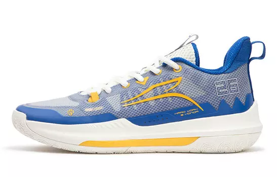 Баскетбольные кроссовки мужские с низким верхом, цифровые, синие / перьевые, белые 361°