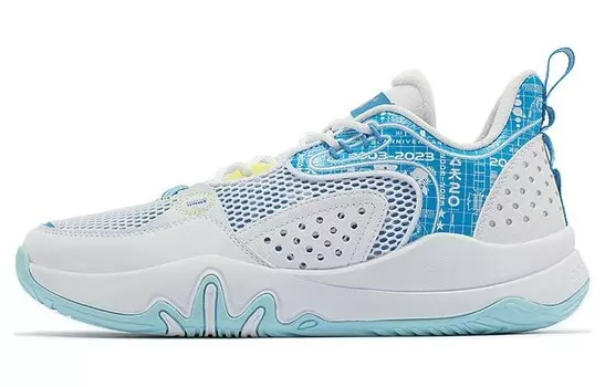 Баскетбольные кроссовки мужские с низким верхом белые/королевские синие 361°