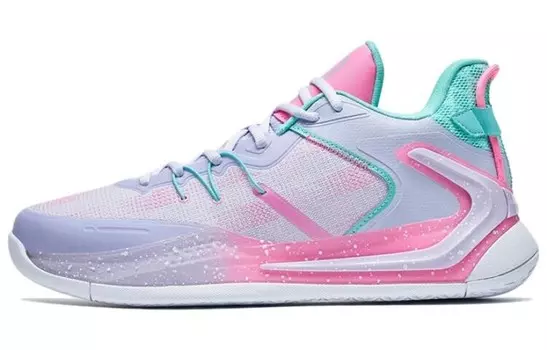 Баскетбольные кроссовки мужские с низким верхом Snow Cyan Purple / Aurora Green / Pink Xtep