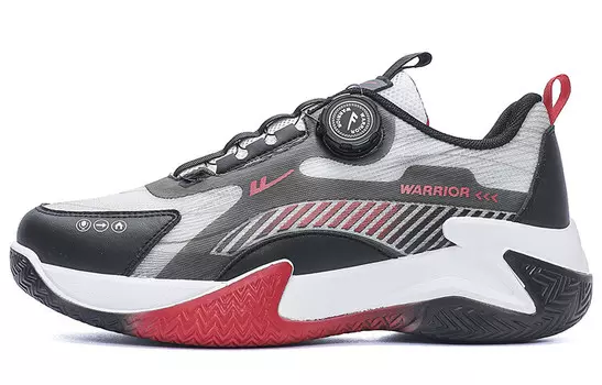 Баскетбольные кроссовки мужские с низким верхом, белые, черные, красные Warrior