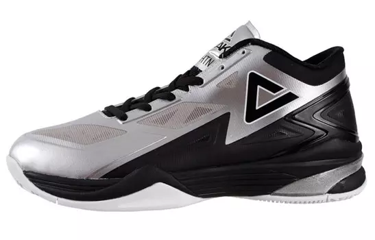 Баскетбольные кроссовки мужские среднего размера белые/Bicoastal/Photon Dust/черные Peak