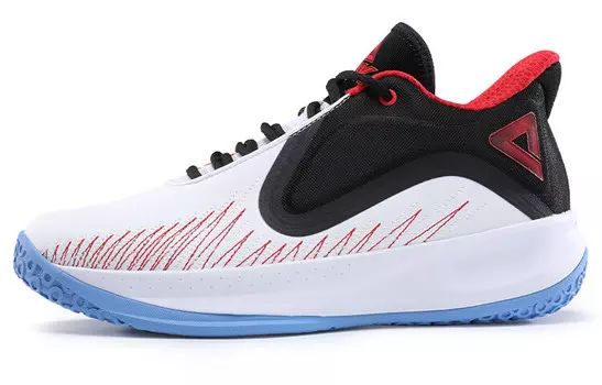 Баскетбольные кроссовки мужские среднего размера белые/черные Peak