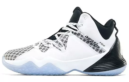 Баскетбольные кроссовки мужские среднего размера белые/черные Peak