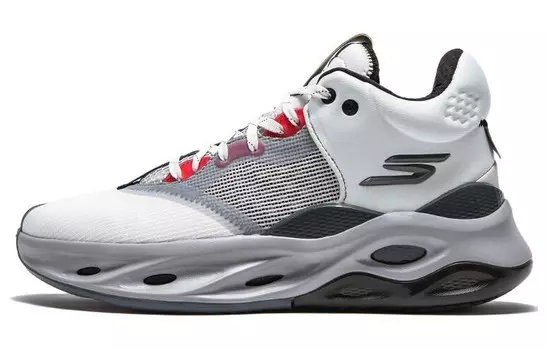 Баскетбольные кроссовки мужские среднего размера белые/серые Skechers