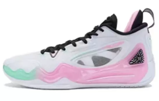Баскетбольные кроссовки мужские среднего размера белые/розовые Xtep