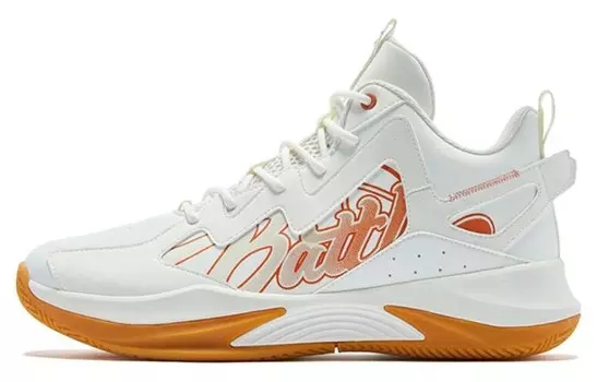 Баскетбольные кроссовки мужские среднего размера бежево-коричневые Qiaodan