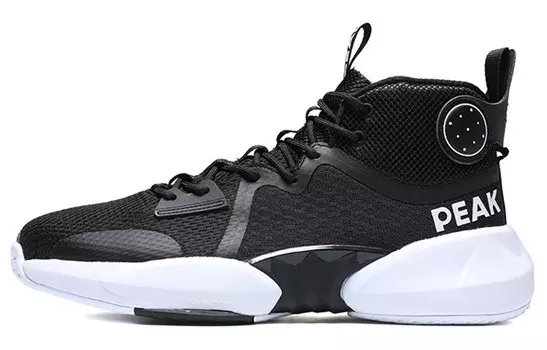 Баскетбольные кроссовки мужские среднего размера черные/белые Peak