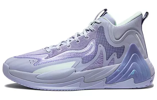 Баскетбольные кроссовки мужские среднего размера фиолетовые Erke