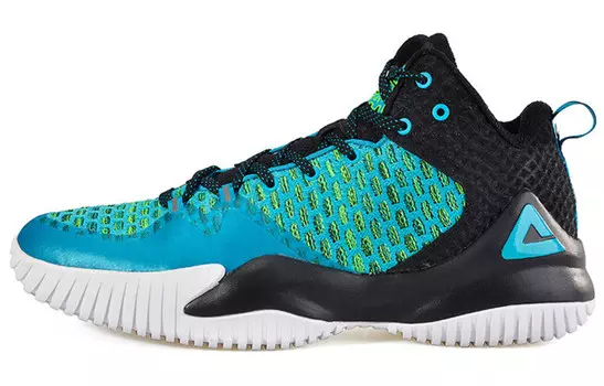 Баскетбольные кроссовки мужские среднего размера сине-черные Peak