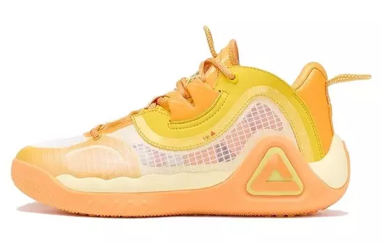 Баскетбольные кроссовки мужские, среднего размера, светло-оранжевые Peak