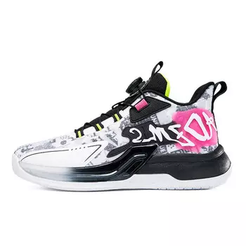 Баскетбольные кроссовки мужские высокие черные Ender James Andezhanmusi