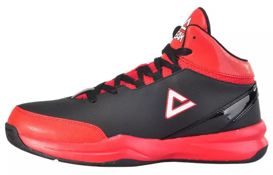 Баскетбольные кроссовки мужские высокие черные/красные Peak