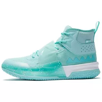 Баскетбольные кроссовки мужские высокие зеленые Peak