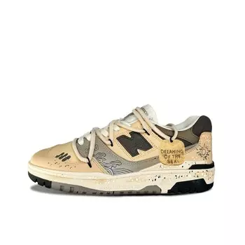 Баскетбольные кроссовки New Balance 550 Vintage Unisex Low-Top, бежевый/коричневый