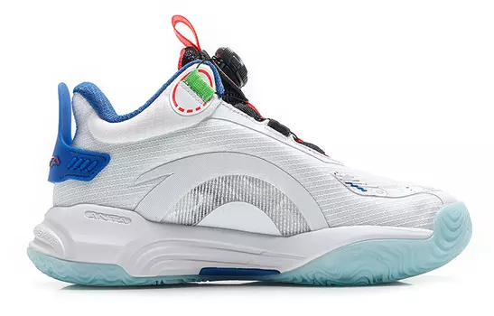 Баскетбольные кроссовки Ni Lin 2.0 для детей GS Low-top ANTA Белый/Черный/Голубой горизонт Anta Kids, белый