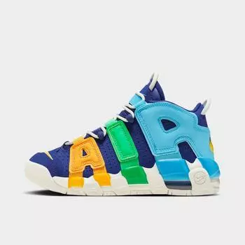 Баскетбольные кроссовки Nike Air More Uptempo для больших детей, синий