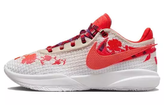 Баскетбольные кроссовки Nike Lebron 20 унисекс, белый/красный