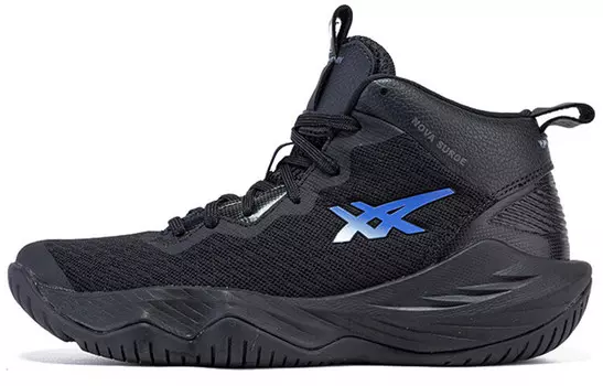 Баскетбольные кроссовки Nove Surge Kids для начальной школы Asics, черный/синий