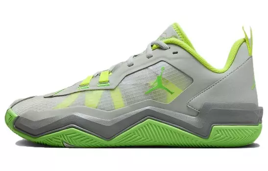 Баскетбольные кроссовки One Take 4 Basketball Shoes Men Low-top Jordan, цвет Green Gray