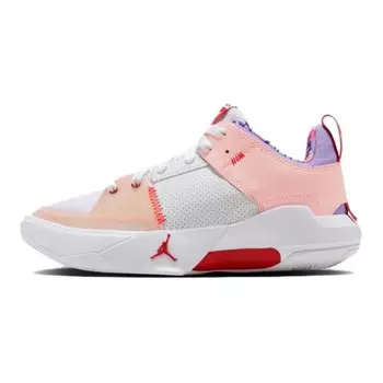 Баскетбольные кроссовки One Take 5 Kids для начальной школы Jordan, цвет 100 White/College Red/Clear White Pink/Pulse Purple/Dark Iris Purple/Sunset Red