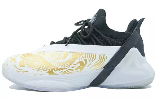 Баскетбольные кроссовки Parker Seven мужские с низким верхом золотистого цвета Peak