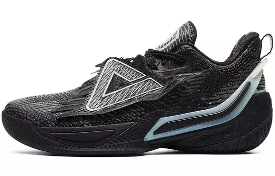 Баскетбольные кроссовки Phantom Foal 2.0 мужские с низким верхом, черные, цветочные, серые Peak