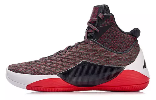 Баскетбольные кроссовки Phantom унисекс, средний верх, красные/черные Lining