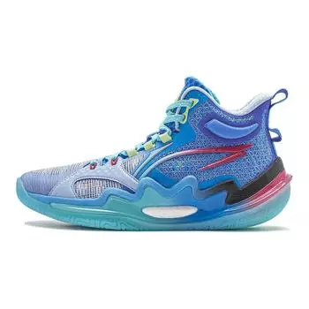 Баскетбольные кроссовки Pioneer Force PREMIUM 3 V3 для детей GS High-top Blue/Purple Lining Young, серый