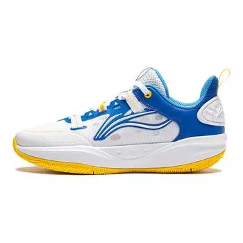 Баскетбольные кроссовки Pioneer Force PRIMARY 3 V3 для детей GS Low-top белые/синие Lining Young, белый/синий