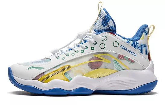 Баскетбольные кроссовки Pioneer Spirit PRIMARY 2.0 для детей GS Low-top Standard White / Lemon Yellow / Beach Blue Lining Young, желтый