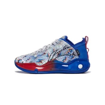 Баскетбольные кроссовки Pioneer Spirit TEAM3.5 для детей GS Low-top Standard White/Crystal Blue Lining Young, синий