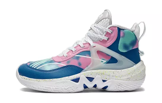 Баскетбольные кроссовки Pioneer Team Kids GS High-top Brilliant Purple Red/Jade Frost Green/Cobalt Blue Lining Young