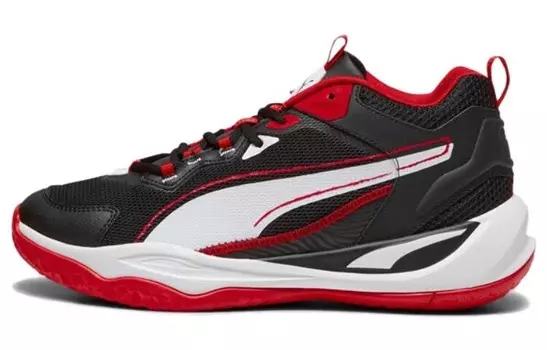 Баскетбольные кроссовки Playmaker Basketball Shoes Unisex Mid-Top Black/Dark Obsidian/Total Orange Puma