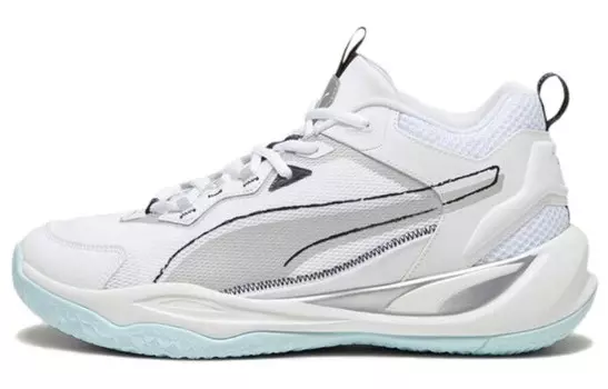 Баскетбольные кроссовки Playmaker Basketball Shoes Unisex Low-top White/Silver/Black Puma