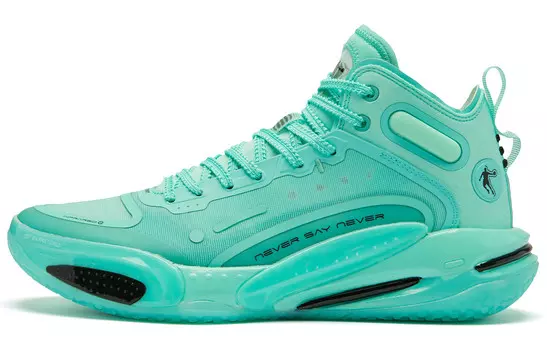 Баскетбольные кроссовки Poisonous Tooth REV мужские высокие зеленые Qiaodan