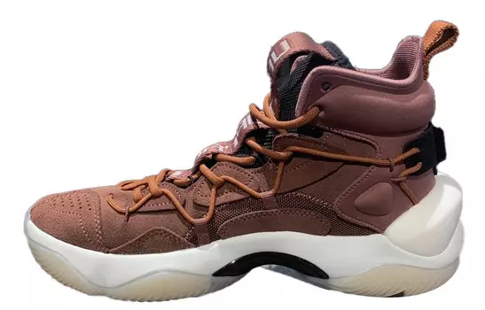 Баскетбольные кроссовки Power 6 мужские высокие Marl Brown/standard Black Lining