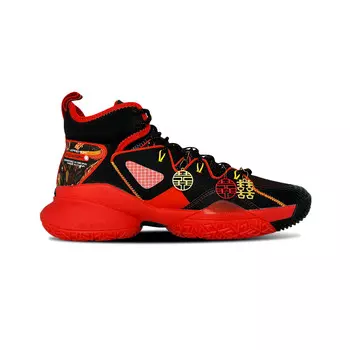 Баскетбольные кроссовки Power 7 Basketball Shoes Men High-Top Black/Red/Yellow Lining
