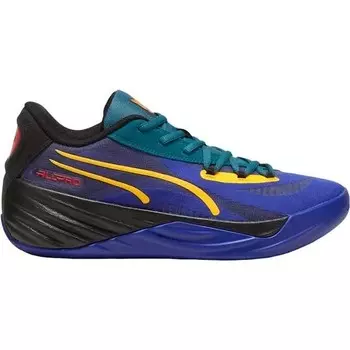 Баскетбольные кроссовки Puma All-Pro Nitro Crowd Craze, цвет Lapis Lazuli-Cold Green-Puma Black