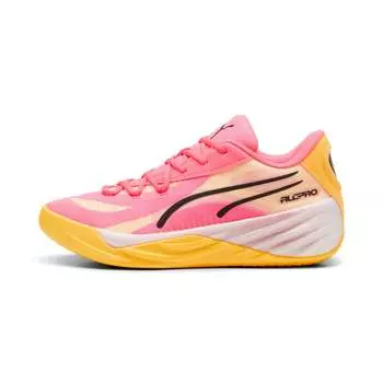 Баскетбольные кроссовки PUMA All-Pro NITRO для мужчин, цвет sunset glow/sun stream/black