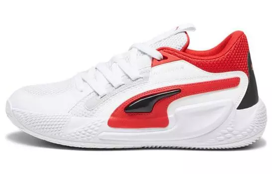 Баскетбольные кроссовки Puma Court Rider 1.0 унисекс, White/Red