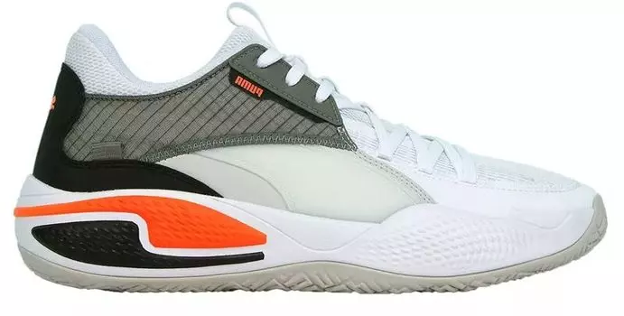 Кроссовки Puma Court Rider, белый/оранжевый/черный/темно-зеленый