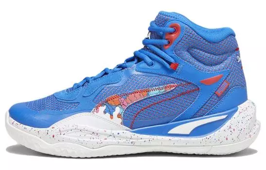 Баскетбольные кроссовки Puma Playmaker унисекс, Blue/Red