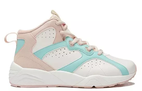 Баскетбольные кроссовки QU!KFOAM Basketball Shoes Women's Mid-Top White/Pink 361°