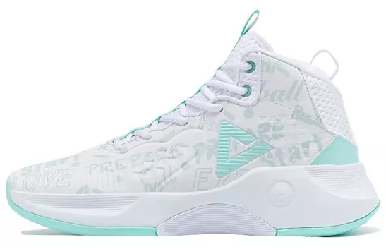 Баскетбольные кроссовки Ranger мужские, средние, белые/зеленые Peak