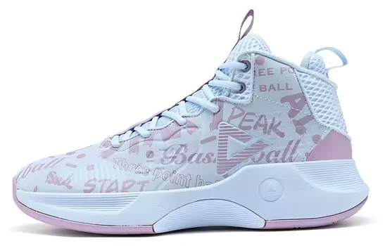 Баскетбольные кроссовки Ranger мужские высокие сине-фиолетовые Peak